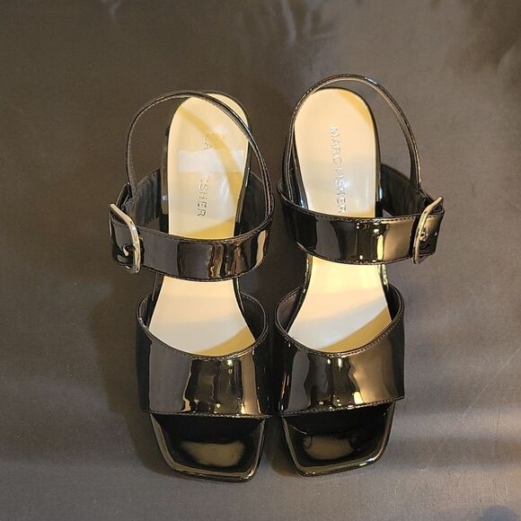 BRAND NEW MARC FISHER WOMEN'S GRADUATE BLOCK HEEL DRESS SANDAL R3 - Picture 6 of 16